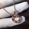 Colar de ouro colar de diamantes joias de luxo colar de designer de mulher colar de trevo de corrente longa colar de ouro rosa masculino designer para colar de flor de mulher