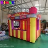 Oxford 3meters inflatable carnival treat shop with foldable curtain concession stand fast food cabin booth ticket stall