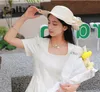 New Summer Straw Beach Hats Women Sun Protection Cap Woman Shade Caps Lady Sunhat Fashion Sunhats 2023