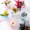 Storage Bottles Mini Flower Hug Bucket Florist Bouquet Packing Barrel Arrangement Box Gift For Valentine's Day Wedding Party