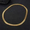 10 mm * 56 cm Hip Hop Ouro Grosso Preto Titânio Aço Colar De Aço Inoxidável Pesado Corrente De Elo De Aço Inoxidável Colar de Pulseira