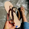 Hausschuhe UFLAME Frauen Schuhe Flache Metallkette Sandalen Flip-Flops Damen Damen Sandale Outdoor Strand Sommer 2023