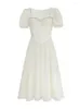 Festklänningar vintage korsettklänning för kvinnor sommar 2023 elegant prom kväll vestidos mode kvinnliga klädkontor damer