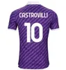 2023 24 Fiorentina Mens Soccer Jerseys Nico Doodo Sottil Milenkovic Bonaventura Castrovilli Jorko Barak Home Away 3rd Football Shirts Men Kids Shirt Maglia