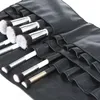 Pincéis pretos dois arrays suporte de pincel de maquiagem profissional pvc avental saco artista cinto cinta portátil compõem saco de escova cosmética