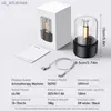 120 ml tragbarer Kerzenlicht-Aroma-Diffusor USB elektrischer Luftbefeuchter für Zuhause, kühler Nebelhersteller, Nebelmaschine, ätherische Öle, LED-Nachtlicht, L230523