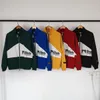 Moda 23SS Nowa męska projektant sportowa kurtka retro kolor baseball Slim Stylist klasyczny swobodny kobietę Windbreaker Zepip Bluzy Zapip Rhude Mens Jackets Coats