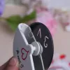 "A Slice of Love" rostfritt stål Kärlek Pizza Cutter 9.5*8,8 cm Bröllopsfavorer och festgåvor Pizza Cutter Presentförpackning