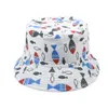 Bébé Seau Cap Enfants Été Dessin Animé Anime Large Bord Pêcheur Chapeaux Garçon Dinosaure Plage Caps Fille Respirant Crème Solaire Chapeau Réglable Accessoires De Mode BC765