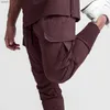 Jogger Männer Dünne Eis Seide Laufhose Multi-tasche Fitness Training Hosen L230520