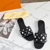 Zapatillas sin cordones para mujer Sandalias de mezclilla de diseñador Slignbacks Zapatos de vestir Clásico Negro Rosa Retro Punta redonda Diapositivas Luxurys Mulas Verano Zapato de playa al aire libre para fiesta