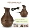 Hot Electric Hot Hotifier romo -oil diffuser altrasonic wood wood mio miidifier uSB mini mist maker LED LED for Home Home Office