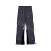 Hommes pantalons galeries pantalons de survêtement Dept moucheté lettre imprimer hommes femmes Couple ample polyvalent décontracté droit IUFT IUFT