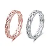 Band Rings Hollow Knot Braid Ring Sier Rose Gold For Men Women Fashion Jewelry Will And Sandy Gift Drop Delivery Dhl7Y