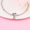 925 Sterling Silver Two-tone Openwork Infinity Heart Charm Fits Pandora Bracelet Beads for Women DIY Jewelry Making 2023 New