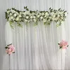 20pcs DIY Wedding Artificial Rose Flower Row Wall Arrangement Supplies Wedding Iron Arch Backdrop T Stage Decoration