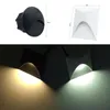 Lampa ścienna Outdoor LED Schody Light 3W Wodoodporny wpuszczony narożnik do krajobrazu Home Pathway Stairway Garden Footlight