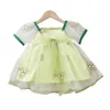 Fille robes bébé Style National Pengpeng jupe été mignon Super doux princesse enfants une pièce robe mince modèle vêtements