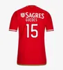 Temporada Benfica 23 24 ROUPAS SOCCER JERSEYS 2023 2024 HEM BORT 3: e fotbollsskjorta Seferovic Waldchmidt Everton Pizzi Rafa G.Ramos Men Top Kid Kit de Futebol