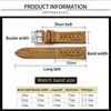 Watch Bands Vintage Leather Strap Band 20mm 22mm 24mm Porous Breathable Handmade Stitching Watchstrap For Each Accessories