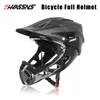 Cycling Helmets HASSNS Mountain Bike Helmet OffRoad Integral Full Face Sports Cap Mens Lightweight Size 5862cm 230605