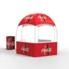 Simple square inflatable kiosk booth ice cream concession tent/stand carnival treat shop for promotion