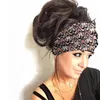 Akcesoria do włosów na nakładach włosów szerokie turban na głowę Kobiety Summer Boho zespoły etniczne Bandage Bandanas Headwrap 230605