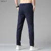 2022 Autumn Pants Mens Estarm Korean Casual Slim Fit Elastic Talia Busines Business Klasyczne spodnie Male Black Grey Blue 28-38 L230520