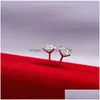 Stick Sterling Sier Diamond Earrings Women Zircon Stud Ear Rings Fashion Jewelry Gift Will And Sandy Drop Delivery Dhet1