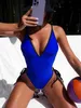 여자 수영복 여름 뉴 비키니 수영복 여성 2022 고품질 고품질 섹시 끈 원 조각 수영복 해변 해변 의류 비키니 세트 T230606