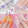 Nagelkonstdekorationer 12Gird Box Multi Size Abcolorful Fix Rhinestones Flatback Crystal Diamond Gems 3D Glitter Luxurious 230606