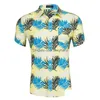 Camisas casuais masculinas estampadas florais manga curta top verão praia camisa para homens roupas drop delivery vestuário masculino Dhuv7