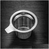 Coffee Tea Tools 304 Stainless Steel Strainers Large Capacity Infuser Mesh Strainer Water Filter Teapots Mugs Cups Drop Delivery H Dhelm