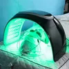 Dispositivo de terapia de luz vermelha antienvelhecimento facial 7 cores Nano Spray frio Remoção de rugas Face Led Máquina de terapia de luz