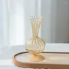 テーブル装飾用の花瓶の花瓶リビングルーム装飾プランターの装飾品花柄のガラス