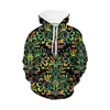 Women's Hoodies Stylish Polynesian Paisley Style Floral Designer Women's Luxury Custom Blank For Girls Crop Top