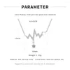 Łańcuchy Tianro 925 Sterling Srebrne bicie serca Wisior Kobieta Platyna Fala Fali Naszyjnik Sain Saile Dift dla dziewczyny