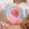 Tubi galleggianti gonfiabili Rooxin Baby Infant Swimming Ring con manico Pool Circle Water Seat Galleggiante per bambini Bambini 230605