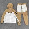 Tekniska fleece mens spårsuits designer kvinna mode två stycken set casual sport fitness tracksuit man utomhus jogging hoodies kostym 23SS