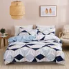 Bedding sets Modern Geometric Print Queen Bedding Set Soft Comfortable King Size Duvet Cover Set and Durable Single Double Bedding Sets 230605