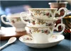 Tasse à Cappuccino en porcelaine fine de 220ML, avec soucoupe, tasse à Latte Noble, ensemble de tasses à thé anglaises, décoration de la maison