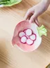 Plates Ceramic Plate Dish Sauce Dessert Vegetables Shape Salad Bowl Children Meal Tray Plato