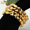 Charm Bracelets ANIID African 24k Gold Plated Bangle For Women Charm Copper Bangles Bracelets Luxury Wedding Party Jewelry Accessories Gifts 230605