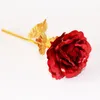 Dekorativa blommor Rose Flower 24k Folie Plated Gold Valentine's Day Gift Artificial Wedding Lover Decor