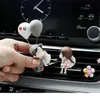 Car Air Freshener Lovely Car Odors Pendant Car Solid Perfume Car Aroma Diffuser Distributor Car Fragrance Lovely Couple Girl Boy Car Air Vent 230605