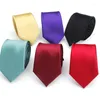 Bow Ties 2023 varumärke män solid marinblå klassiker för brudgum vin röd 7 cm smal nackbröllop slips mager brudgum slips