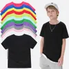 T-shirty TeeAnger Boys Solid Tee Shirt 12 Candy Colours T-shirty dla dzieci dziewczynki Summer krótkie rękawy Ubrania dla dzieci 2-12 lat 230605