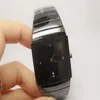 새로운 패션 세라믹 시계 블랙 세라믹 석영 시계 시계 Sapphire Glass Auto Date Wristwatches RA06208K