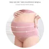 Maternity Intimates 4Xl Mutandine Plus Size Gravidanza Vita alta Pancia sollevata Puro cotone elasticizzato Strisce multicolori