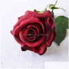 Faux Floral Greenery Artificial Flower Rose Wedding Bouquet Home Office Party Decoration Drop Delivery Garden Decor Accents Dhocv